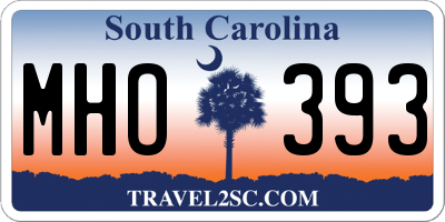 SC license plate MHO393