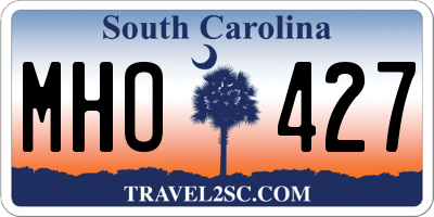SC license plate MHO427