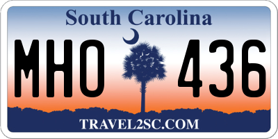 SC license plate MHO436