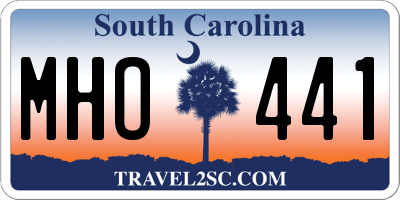 SC license plate MHO441
