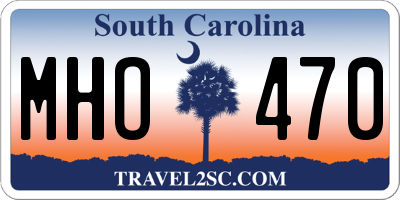 SC license plate MHO470