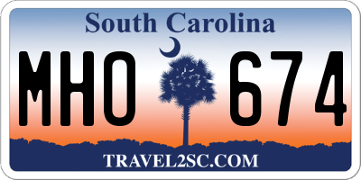 SC license plate MHO674