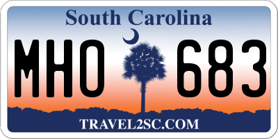 SC license plate MHO683
