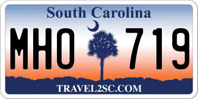 SC license plate MHO719