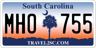 SC license plate MHO755