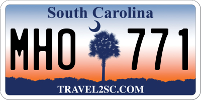 SC license plate MHO771