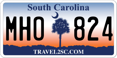 SC license plate MHO824