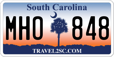 SC license plate MHO848