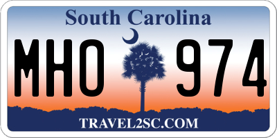 SC license plate MHO974