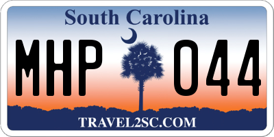 SC license plate MHP044