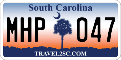 SC license plate MHP047