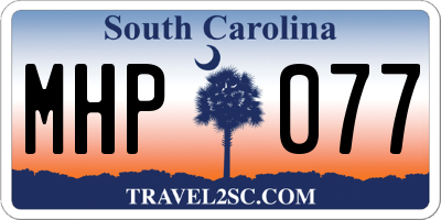 SC license plate MHP077