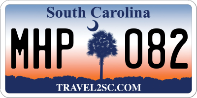 SC license plate MHP082