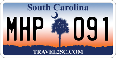 SC license plate MHP091