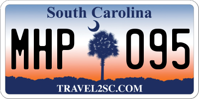 SC license plate MHP095