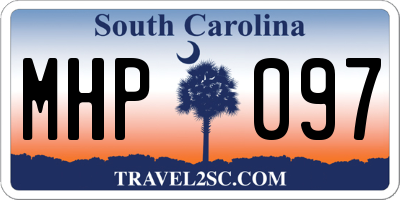 SC license plate MHP097