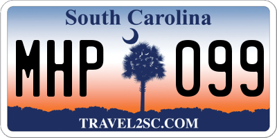 SC license plate MHP099