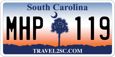 SC license plate MHP119