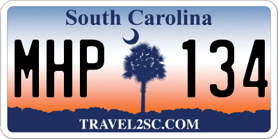 SC license plate MHP134