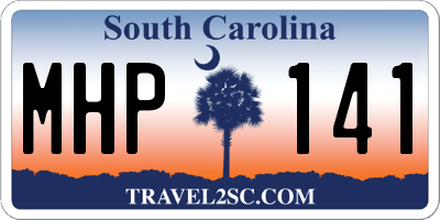 SC license plate MHP141