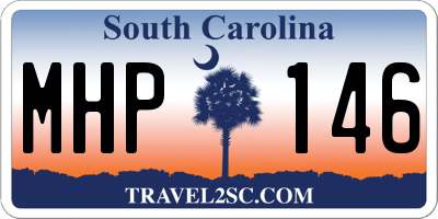 SC license plate MHP146