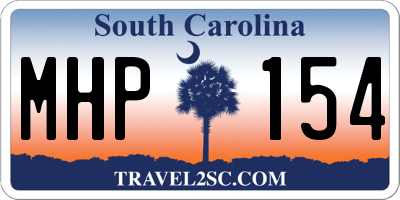 SC license plate MHP154