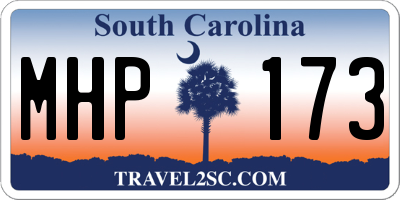 SC license plate MHP173