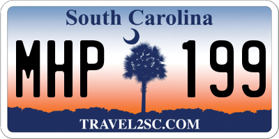SC license plate MHP199