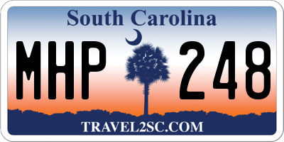 SC license plate MHP248