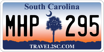 SC license plate MHP295