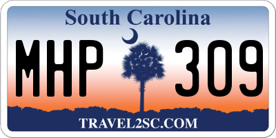 SC license plate MHP309