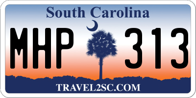 SC license plate MHP313