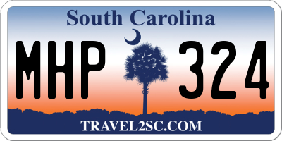 SC license plate MHP324
