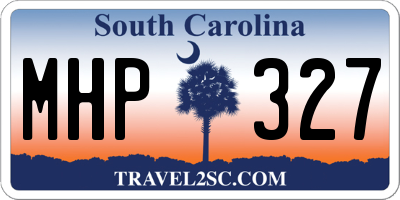 SC license plate MHP327