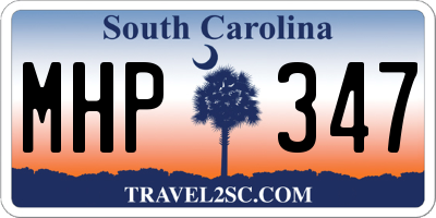 SC license plate MHP347