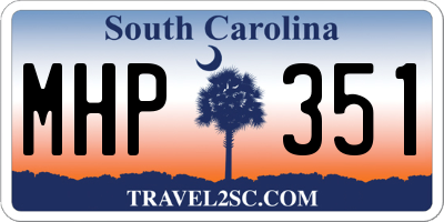 SC license plate MHP351
