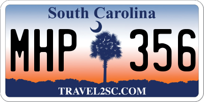 SC license plate MHP356