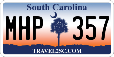 SC license plate MHP357