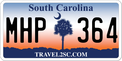 SC license plate MHP364