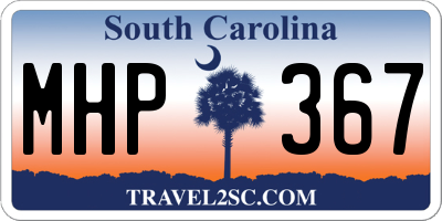 SC license plate MHP367