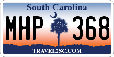 SC license plate MHP368