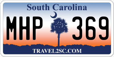 SC license plate MHP369