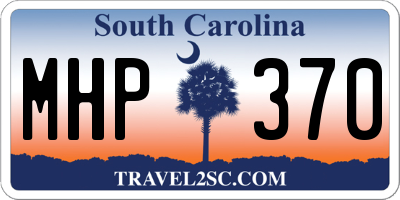 SC license plate MHP370