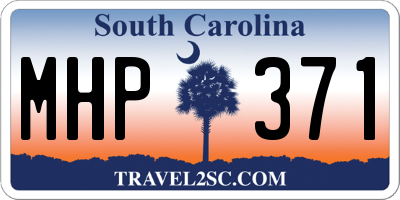 SC license plate MHP371