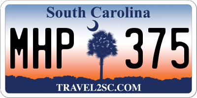 SC license plate MHP375