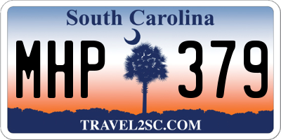 SC license plate MHP379