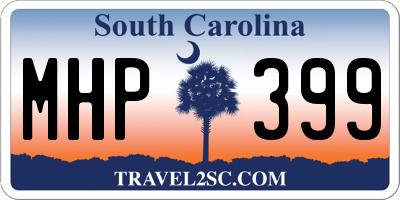 SC license plate MHP399