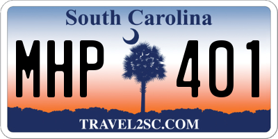 SC license plate MHP401