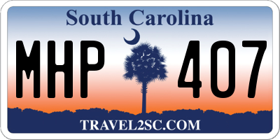 SC license plate MHP407
