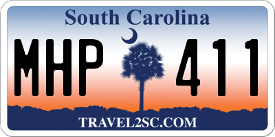 SC license plate MHP411